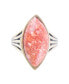 Фото #2 товара Sunset Bronze and Genuine Orange Sponge Coral Ring