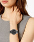 ფოტო #2 პროდუქტის Ursula Diamond-Accent Stainless Steel & Black Ceramic Bracelet Watch 36mm