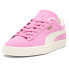 Фото #2 товара Puma Suede Neon Lace Up Womens Pink Sneakers Casual Shoes 39869401