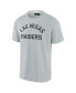 Фото #2 товара Men's and Women's Gray Las Vegas Raiders Super Soft Short Sleeve T-shirt