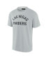 Men's and Women's Gray Las Vegas Raiders Super Soft Short Sleeve T-shirt