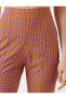 Фото #5 товара Geometrik Baskılı Yırtmaç Detaylı Kadın Pantolon