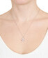 ფოტო #2 პროდუქტის Crystal Baseball 18" Pendant Necklace in Sterling Silver, Created for Macy's