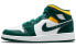 Air Jordan 1 Green Yellow GS 554725-371 Sneakers