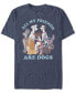 Фото #1 товара Men's Disney Multi Franchise Dog Friends Short Sleeve T-shirt