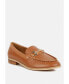 Фото #1 товара HOLDA Women's Horsebit Embellished Loafers With Stitch Detail