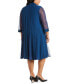 ფოტო #2 პროდუქტის Plus-Size Embellished Dress & Jacket Set