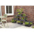 ELHO Blumentopf Green Basics Stack & Grow Large Living Black Outdoor L 35,1 x B 50,9 x H 35,7 cm