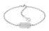 Фото #1 товара Women´s steel bracelet with crystals Dog Tag 2780863