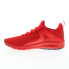 Фото #10 товара Puma Electron 2.0 38566903 Mens Red Canvas Lace Up Lifestyle Sneakers Shoes
