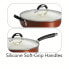 Style Ceramica Metallic Copper 11 in Covered Deep Skillet