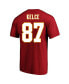 Men's Travis Kelce Red Kansas City Chiefs Super Bowl LVIII Big and Tall Player Name and Number T-shirt