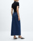 ფოტო #2 პროდუქტის Women's Slit Denim Skirt