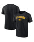 Фото #1 товара Men's Black Grambling Tigers Campus T-shirt