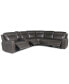 Фото #5 товара CLOSEOUT! Blairemoore 6-Pc. Leather Sectional with 1 USB Console and 3 Power Recliners, Created for Macy's