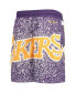 ფოტო #4 პროდუქტის Big Boys Purple Los Angeles Lakers Hardwood Classics Jumbotron Shorts