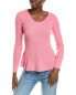 Sofiacashmere Peplum Rib Scoop Neck Cashmere Sweater Women's