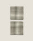 Gingham cotton napkins (pack of 2)