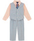 ფოტო #1 პროდუქტის Baby Boys Glen Plaid Vest Set