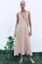Фото #3 товара Длинное платье из 100% льна — zw collection ZARA