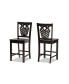 Gervais Modern and Contemporary Transitional Wood Counter Stool Set, 2 Piece