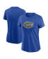 ფოტო #1 პროდუქტის Women's Royal Florida Gators Primetime Evergreen Logo T-Shirt