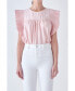 ფოტო #2 პროდუქტის Women's Ruffle Detail Top