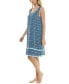 ფოტო #3 პროდუქტის Women's Printed Tassel-Trim Tank Nightgown