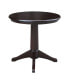 30" Round Top Pedestal Table- 28.9"H