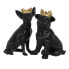Фото #2 товара Декоративная фигура Чёрный Позолоченный Пёс 15,5 x 18,4 x 25,5 cm