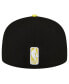 Фото #3 товара Men's Black, Yellow Utah Jazz 2-Tone 59FIFTY Fitted Hat