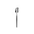 Set of Spoons Amefa Soprano Black Metal Stainless steel Coffee 12 Units