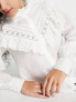 Фото #2 товара Miss Selfridge frill yoke victoriana shirt in ivory