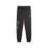 Puma Graphic Booster Basketball Pants Mens Black Casual Athletic Bottoms 6220820
