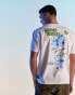 Фото #2 товара ASOS DESIGN relaxed t-shirt in white with plant line drawing back print