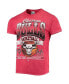 Фото #3 товара Men's '47 Red Chicago Bulls 75Th Anniversary City Edition Mineral Wash Vintage-Look Tubular T-shirt