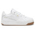 Puma Carina Street Lux Lace Up Womens White Sneakers Casual Shoes 39748701 8 - фото #1