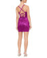 ფოტო #2 პროდუქტის Women's Met Lace-Up Tie-Back Ruched Dress