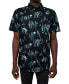 Men's Forbidden Forest Pattern Short Sleeves Woven Shirt