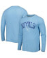 ფოტო #1 პროდუქტის Men's Light Blue Kansas City Royals Inertia Raglan Long Sleeve Henley T-shirt