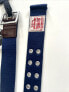 Фото #4 товара Levi's Workwear Women's Belt Size M Medium Navy Blue Brown Silver New