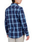 Рубашка мужская Club Room Perry Plaid с карманом, создана для Macy's Blue Combo, 2XL - фото #2