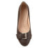 Фото #3 товара Journee Collection Womens Graysn Comfort Insole Slip On Round Toe Wedge Brown