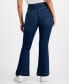Фото #2 товара Petite High-Rise Flare-Leg Pull-On Denim Jeans, Created for Macy's