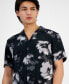 Фото #3 товара Men's Camp-Collar Floral Shirt, Created for Macy's