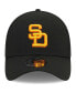 ფოტო #3 პროდუქტის Men's Black San Diego Padres Logo 39THIRTY Flex Hat