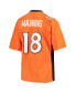 ფოტო #4 პროდუქტის Women's Peyton Manning Orange Denver Broncos Legacy Replica Player Jersey