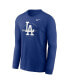 Фото #3 товара Men's Royal Los Angeles Dodgers Over Arch Performance Long Sleeve T-shirt