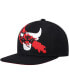 Men's Black Chicago Bulls Paint By Numbers Snapback Hat