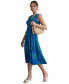 ფოტო #3 პროდუქტის Women's Printed Side-Tie Sleeveless A-line Dress